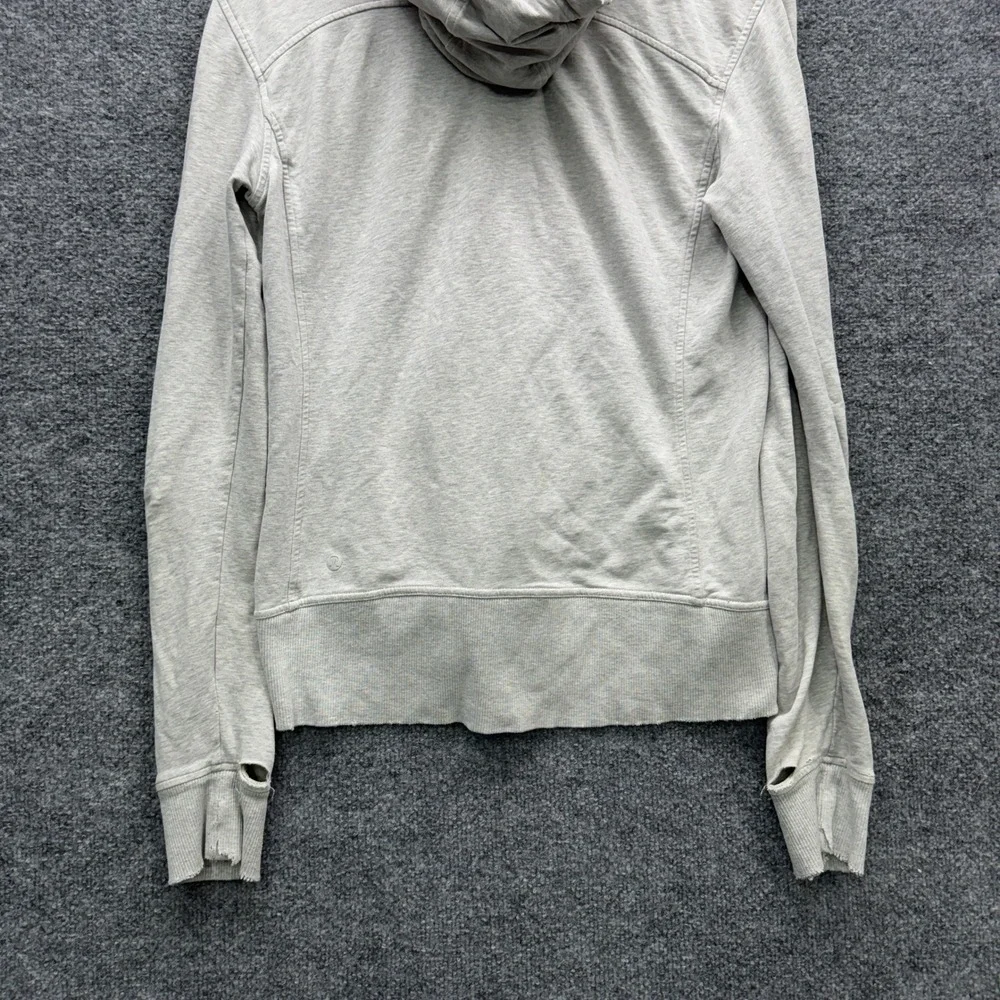 Lululemon‎ Scuba Full Zip Hoodie Women 8 Gray Long Sleeve Athletic Fleece